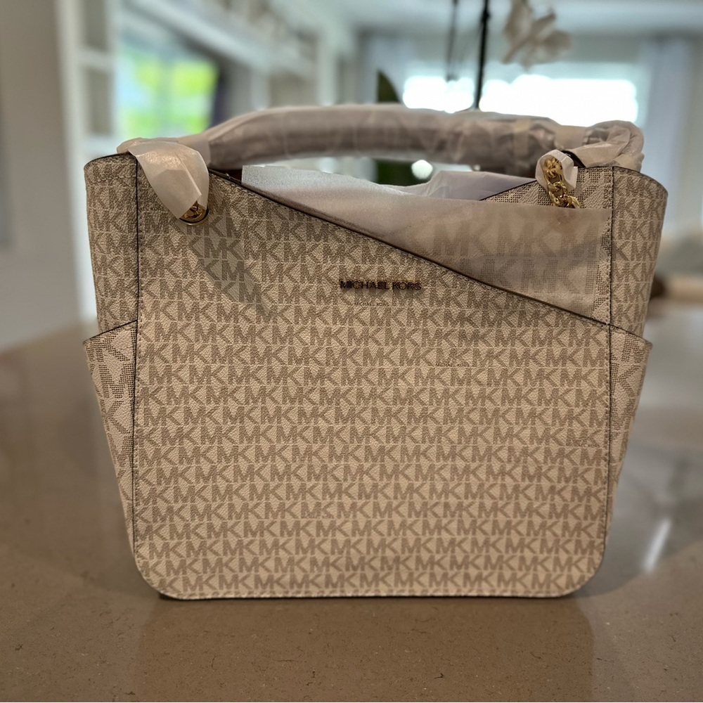 ✨ MICHAEL KORS Jet Set Large Logo Shoulder Bag